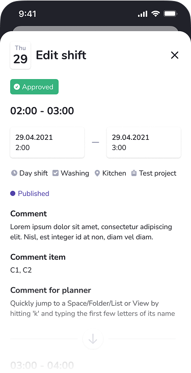 screenshot checks app planner