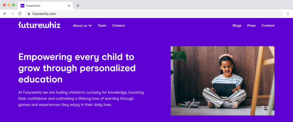 Snippet futurewhiz webpage